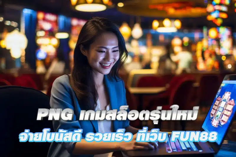 PNG เกมสล็อตรุ่นใหม่ อัปเดตเกมบ่อย จ่ายโบนัสดีรวยเร็ว! ที่เว็บ FUN88